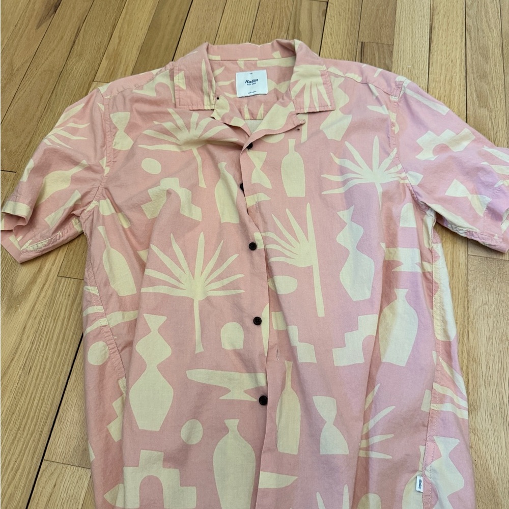 Katin Men's Pink Patterned Shirt